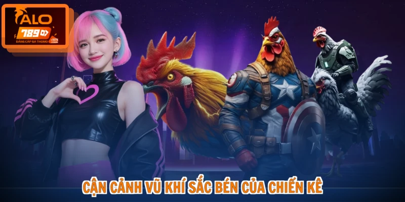 Cận cảnh vũ khí sắc bén của chiến kê
