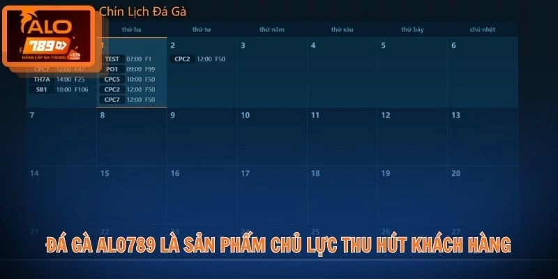 Đá gà ALO789 là sản phẩm chủ lực thu hút khách hàng