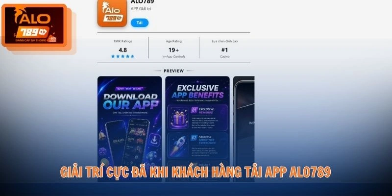 Giải trí cực đã khi khách hàng tải app ALO789